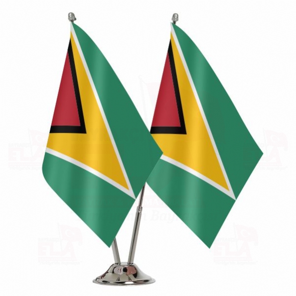Guyana İkili Masa Bayrağı
