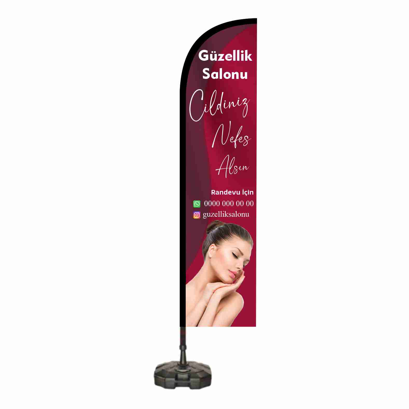 G�zellik Salonu Yelken Bayraklar�