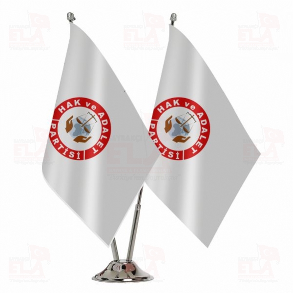 Hak ve Adalet Partisi �kili Masa Bayra��