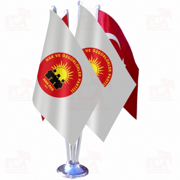 Hak ve �zg�rl�kler Partisi D�rtl� �zel Masa Bayra��