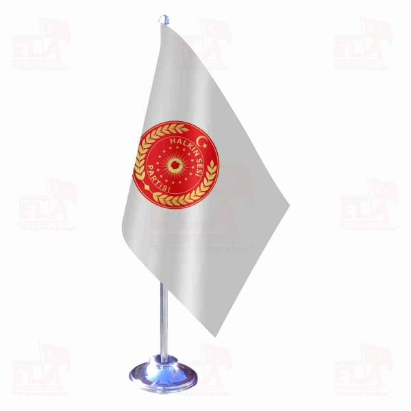 Halk�n Sesi Partisi Tekli Masa Bayra��