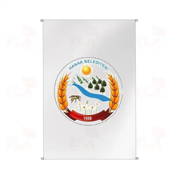 Hanak Belediyesi Bina Boyu Bayraklar