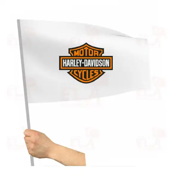 Harley Davidson Sopal Bayrak ve Flamalar