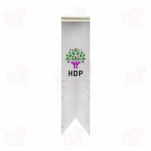 Hdp Halklar�n Demokratik Partisi �zel Logolu Masa Bayra��