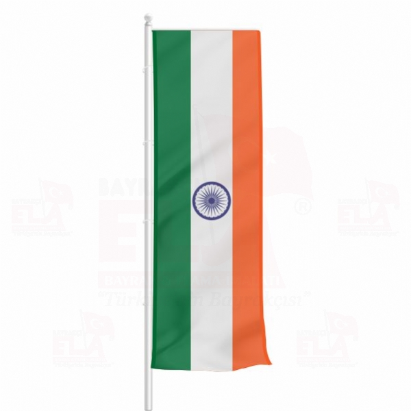 Hindistan Yatay Çekilen Flamalar ve Bayraklar