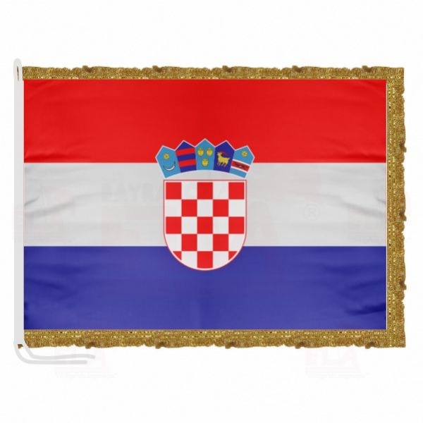 Hırvatistan Saten Makam Flaması