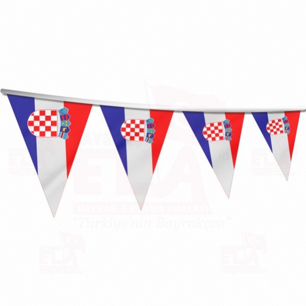 Hırvatistan Üçgen Bayrak ve Flamalar