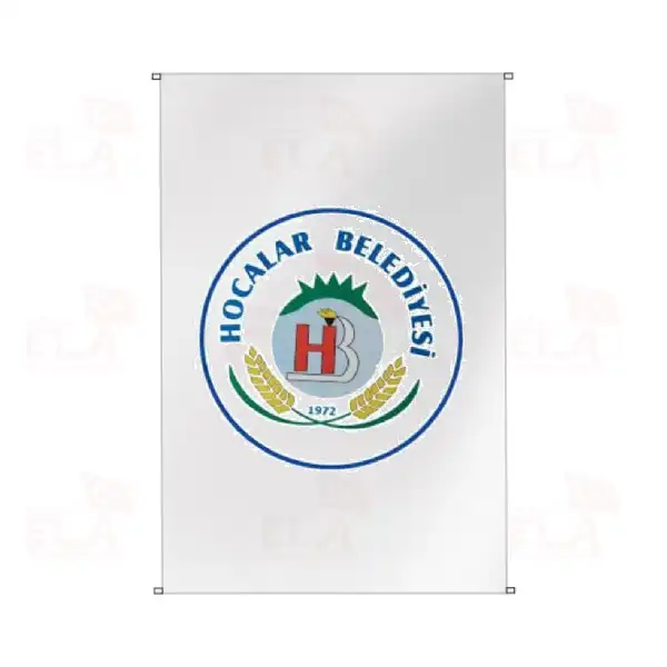 Hocalar Belediyesi Bina Boyu Bayraklar