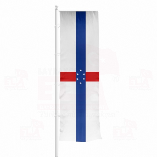 Hollanda Antilleri Yatay ekilen Flamalar ve Bayraklar