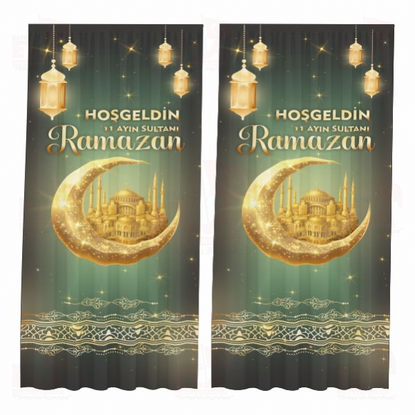 Ho�geldin 11 Ay�n Sultan� Ramazan Bask�l� G�ne�lik Perdeler