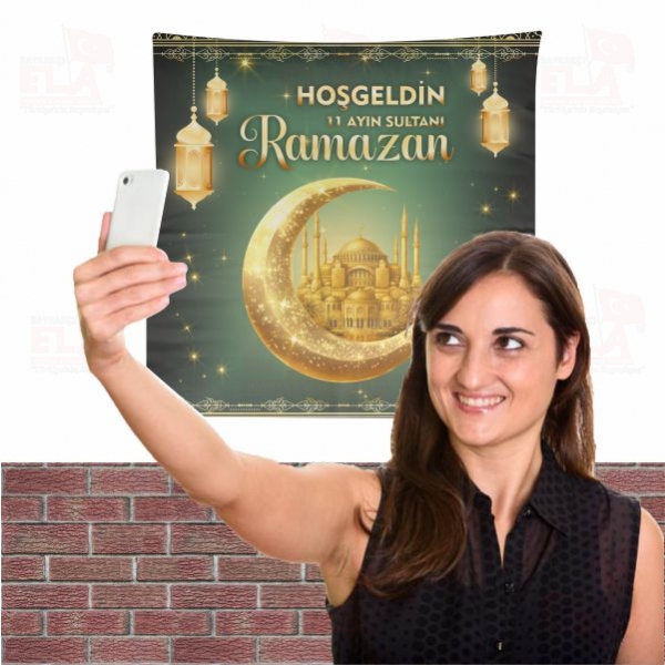 Ho�geldin 11 Ay�n Sultan� Ramazan Bez Arka Plan Manzara