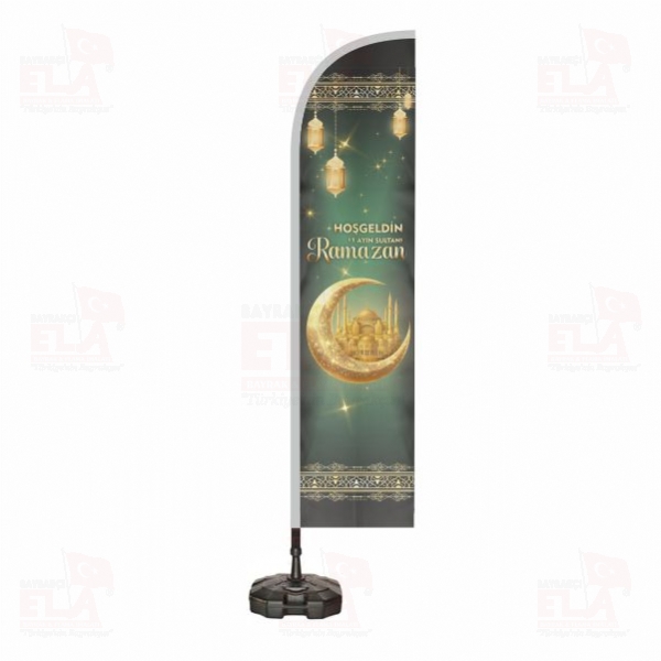 Ho�geldin 11 Ay�n Sultan� Ramazan Plaj Bayra�� ve Yelken Bayra��