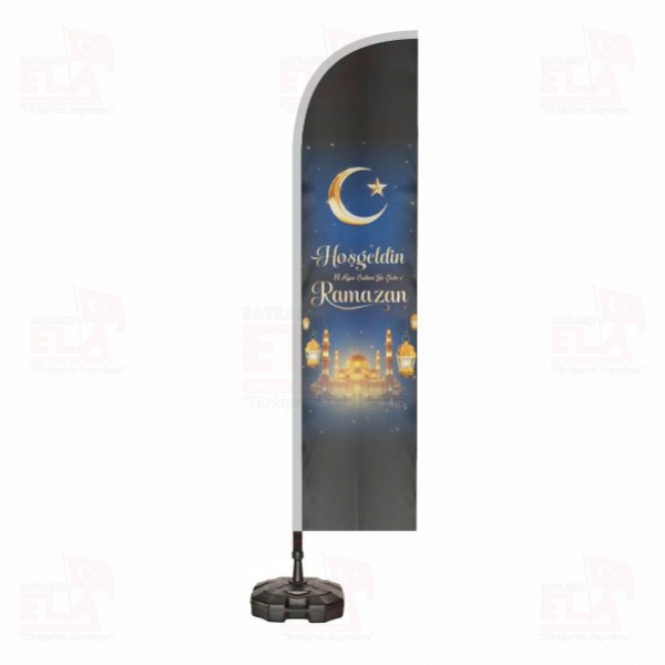 Ho�geldin 11 Ay�n Sultan� Ya �ehri Ramazan Plaj Bayra�� ve Yelken Bayra��