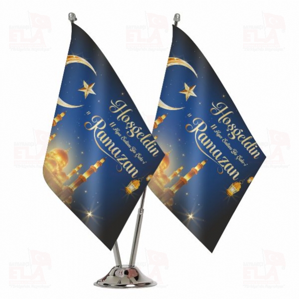 Ho�geldin 11 Ay�n Sultan� Ya �ehri Ramazan �kili Masa Bayra��