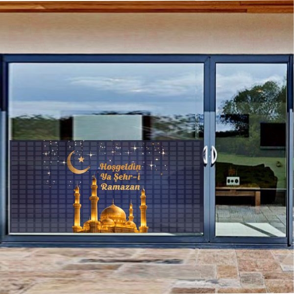 Ho�geldin Ya �ehri Ramazan Cam Sticker Etiket Ho�geldin Ya �ehri Ramazan Cam Yap��kan� Ho�geldin Ya �ehri Ramazan Cam Yaz�s�
