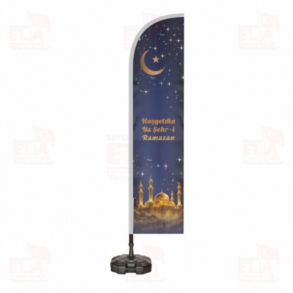 Ho�geldin Ya �ehri Ramazan Plaj Bayra�� ve Yelken Bayra��