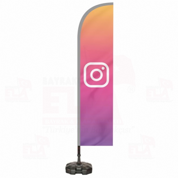 Instagram Plaj Bayra�� ve Yelken Bayra��