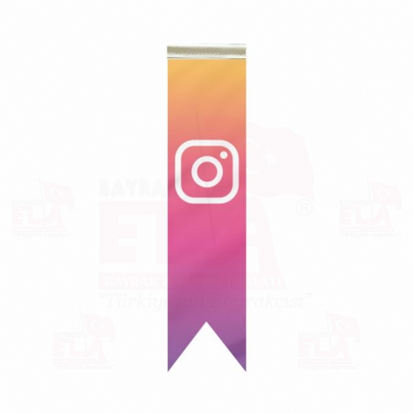 Instagram �zel Logolu Masa Bayra��