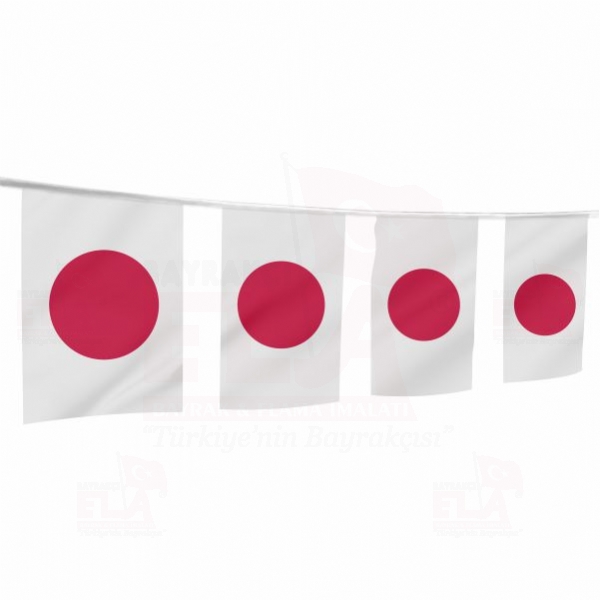 Japonya İpe Dizili Flamalar ve Bayraklar