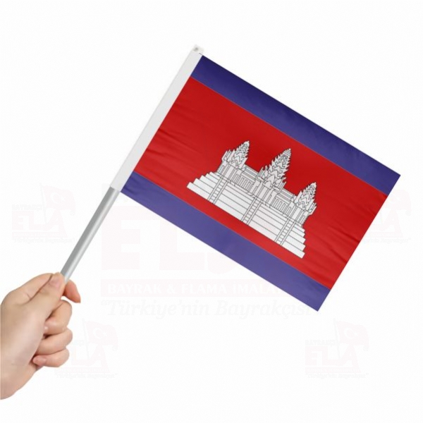 Kamboçya Sopalı Bayrak ve Flamalar