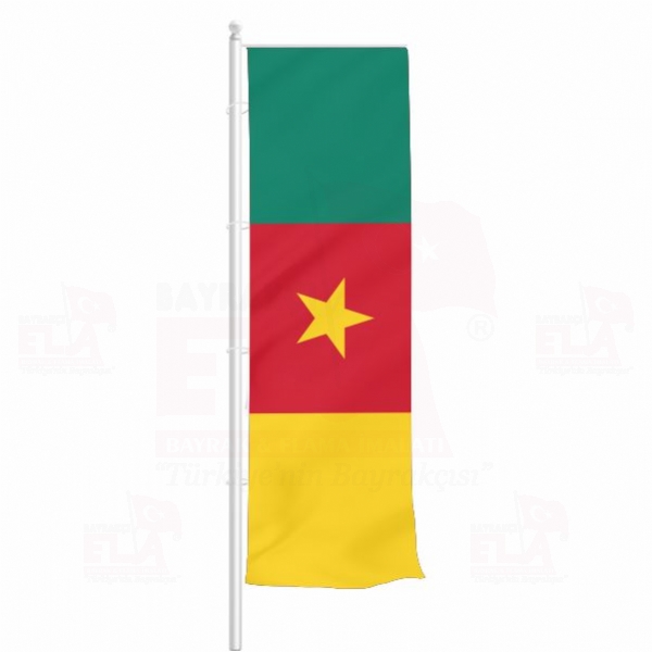 Kamerun Yatay Çekilen Flamalar ve Bayraklar