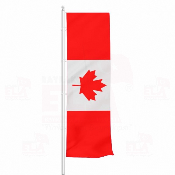 Kanada Yatay Çekilen Flamalar ve Bayraklar