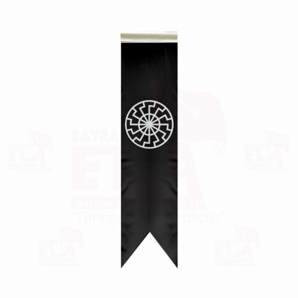 Kara Güneş Özel Logolu Masa Bayrağı