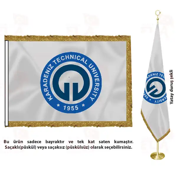 Karadeniz Teknik Üniversitesi Saten Makam Flaması