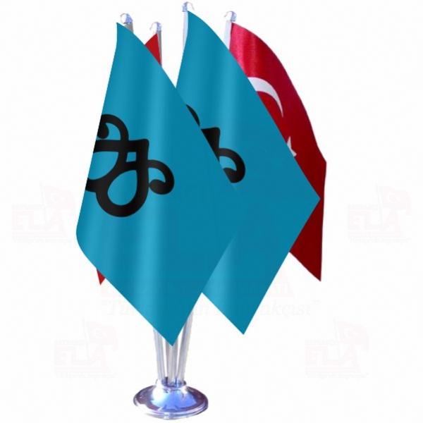 Karakoyunlu Devleti Dörtlü Özel Masa Bayrağı