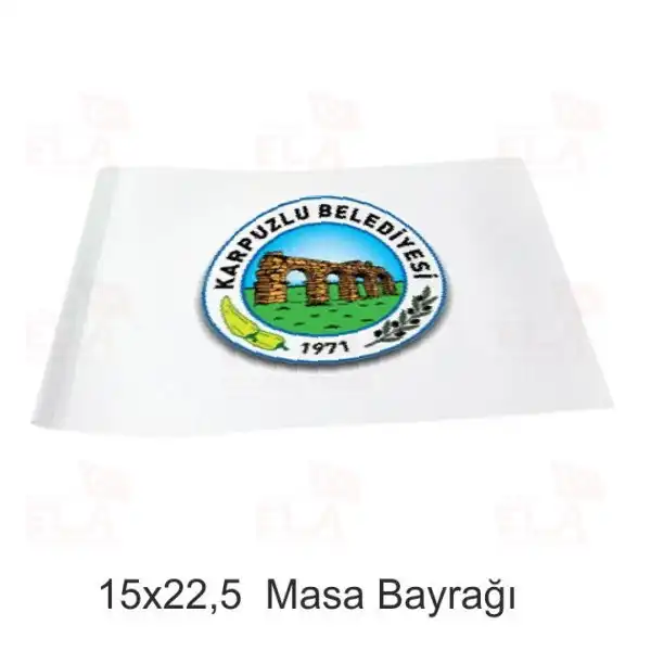 Karpuzlu Belediyesi Masa Bayrağı