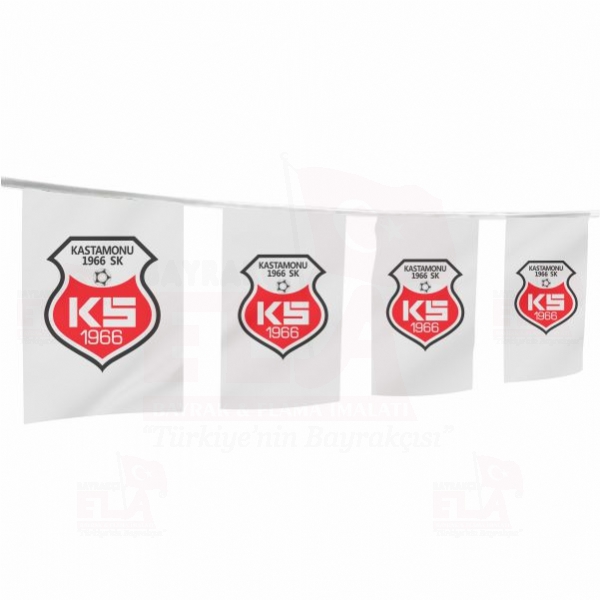 Kastamonuspor �pe Dizili Flamalar ve Bayraklar