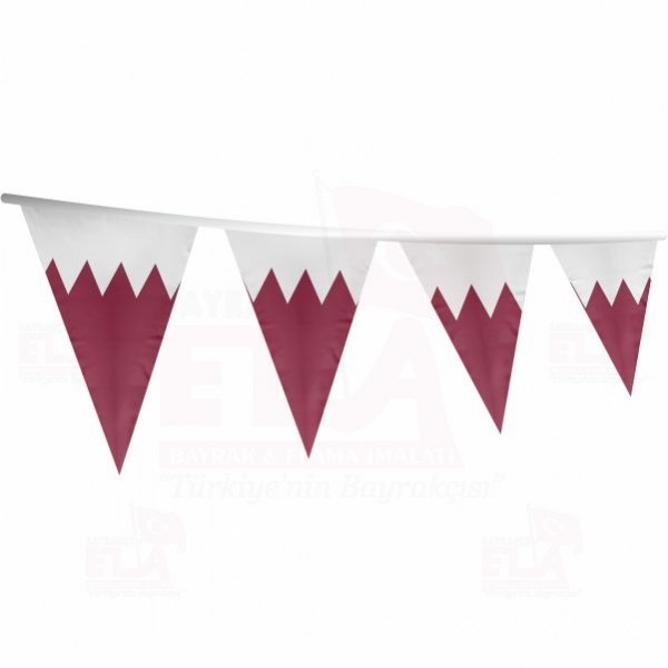 Katar Üçgen Bayrak ve Flamalar