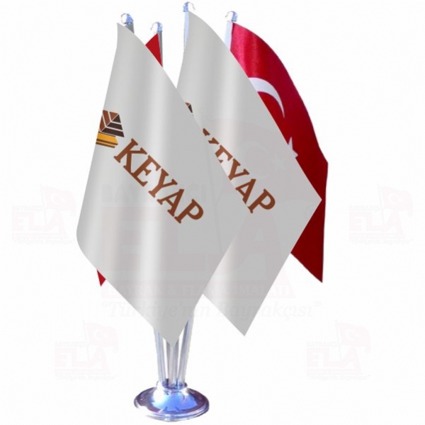 Keyap D�rtl� �zel Masa Bayra��