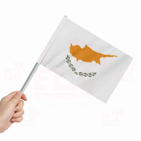 Kıbrıs Cumhuriyeti Sopalı Bayrak ve Flamalar