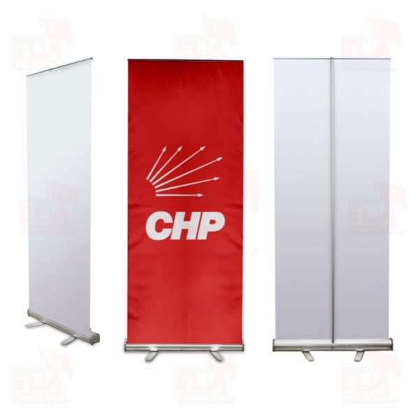 K�rm�z� Cumhuriyet Halk Partisi Banner Roll Up