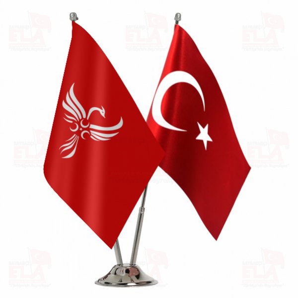 K�rm�z� Cumhuriyet�i Ayd�nl�k Partisi 2 li Masa Bayra��