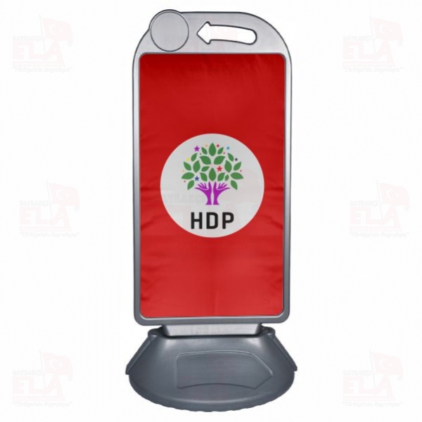 K�rm�z� Hdp Halklar�n Demokratik Partisi Kald�r�m Park B�y�k Boy Reklam Dubas�