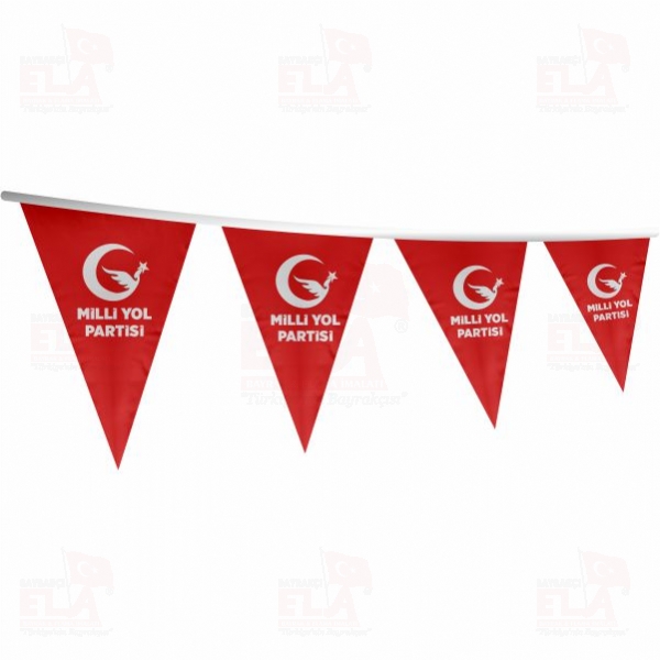 K�rm�z� Milli Yol Partisi ��gen Bayrak ve Flamalar