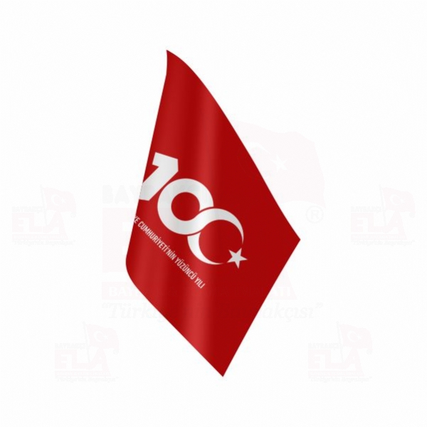 K�rm�z� T�rkiye Cumhuryetinin 100.Y�l� Masa Bayra��