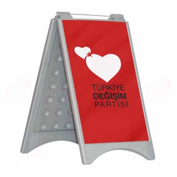 Kırmızı Türkiye Değişim Partisi A Reklam Duba
