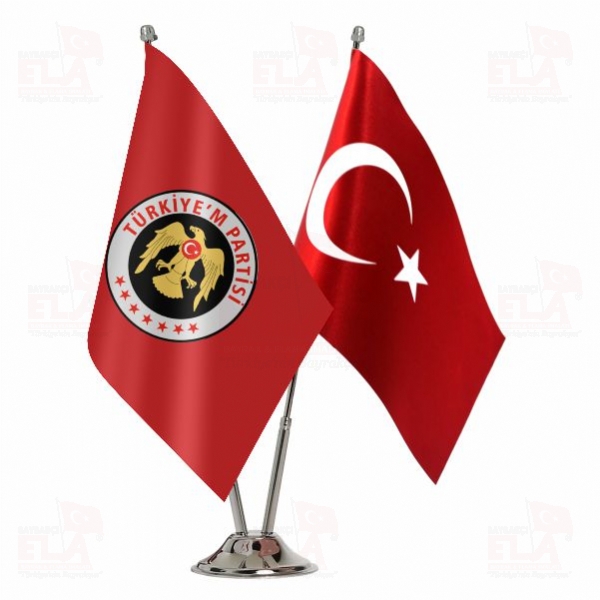 K�rm�z� T�rkiyem Partisi 2 li Masa Bayra��