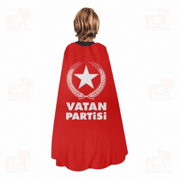 K�rm�z� Vatan Partisi Pelerin Dijital Bask� Pelerin