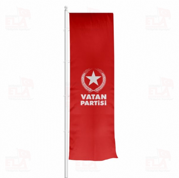 K�rm�z� Vatan Partisi Yatay �ekilen Flamalar ve Bayraklar