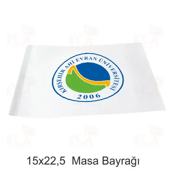 Kırşehir Ahi Evran Üniversitesi Masa Bayrağı