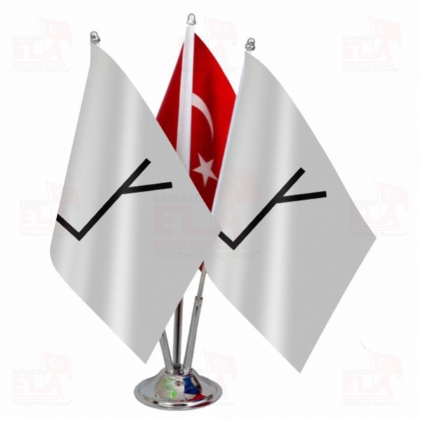 K�z�k Boyu Logolu ��l� Masa Bayra��