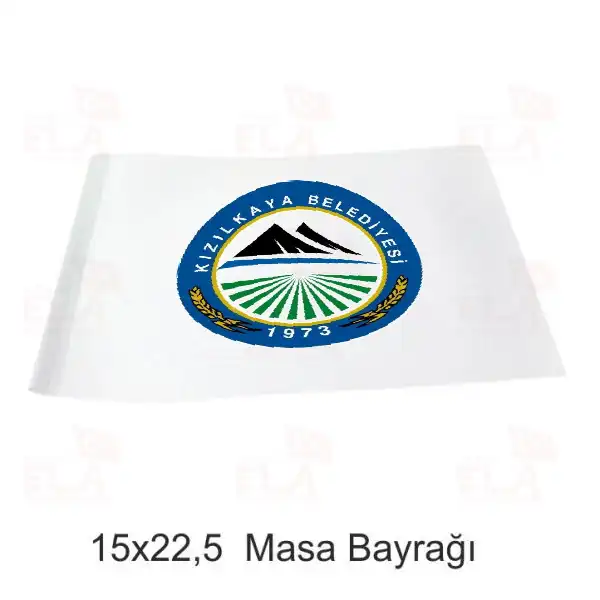 Kızılkaya Belediyesi Masa Bayrağı