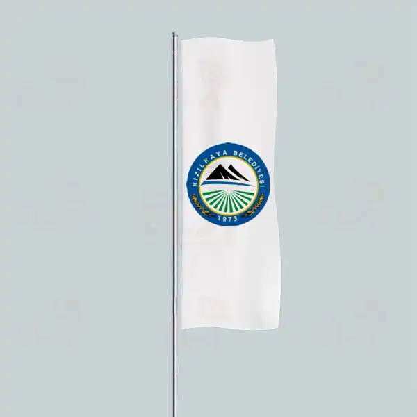 Kzlkaya Belediyesi Yatay ekilen Flamalar ve Bayraklar