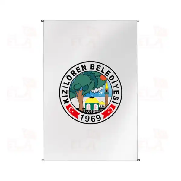 Kzlren Belediyesi Bina Boyu Bayraklar