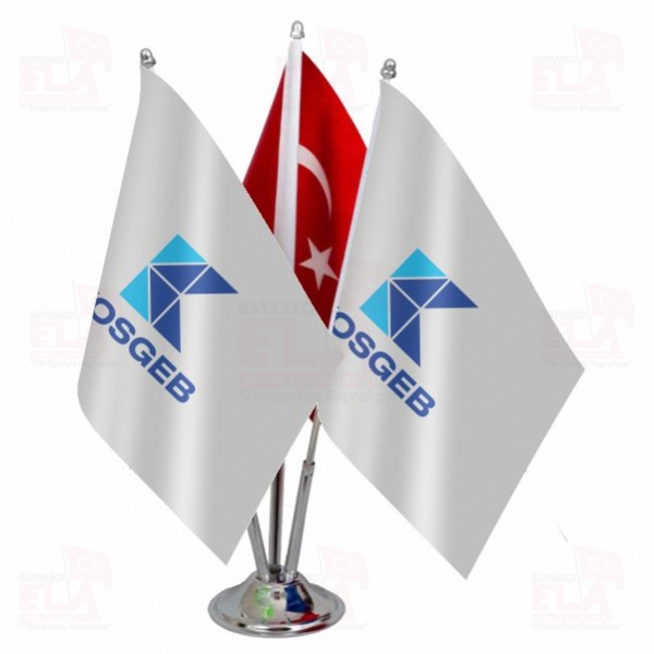 Kosgeb Logolu ��l� Masa Bayra��