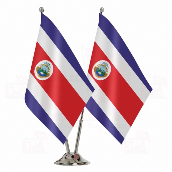 Kosta Rika İkili Masa Bayrağı